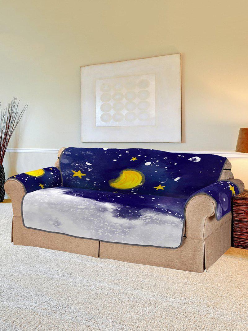 Christmas Moon Night Pattern Couch Cover