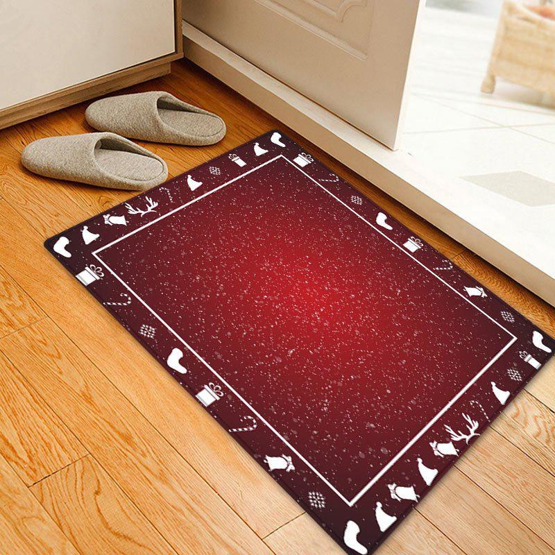 Christmas Theme Pattern Indoor Outdoor Area Rug