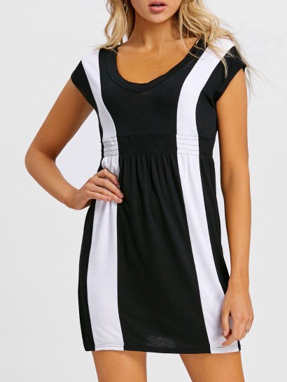 Empire Waist Mini Casual Dress