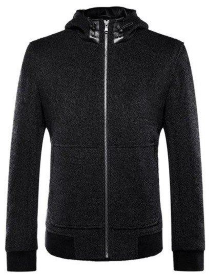 Long Sleeve Zip Up Drawstring Hooded Jacket